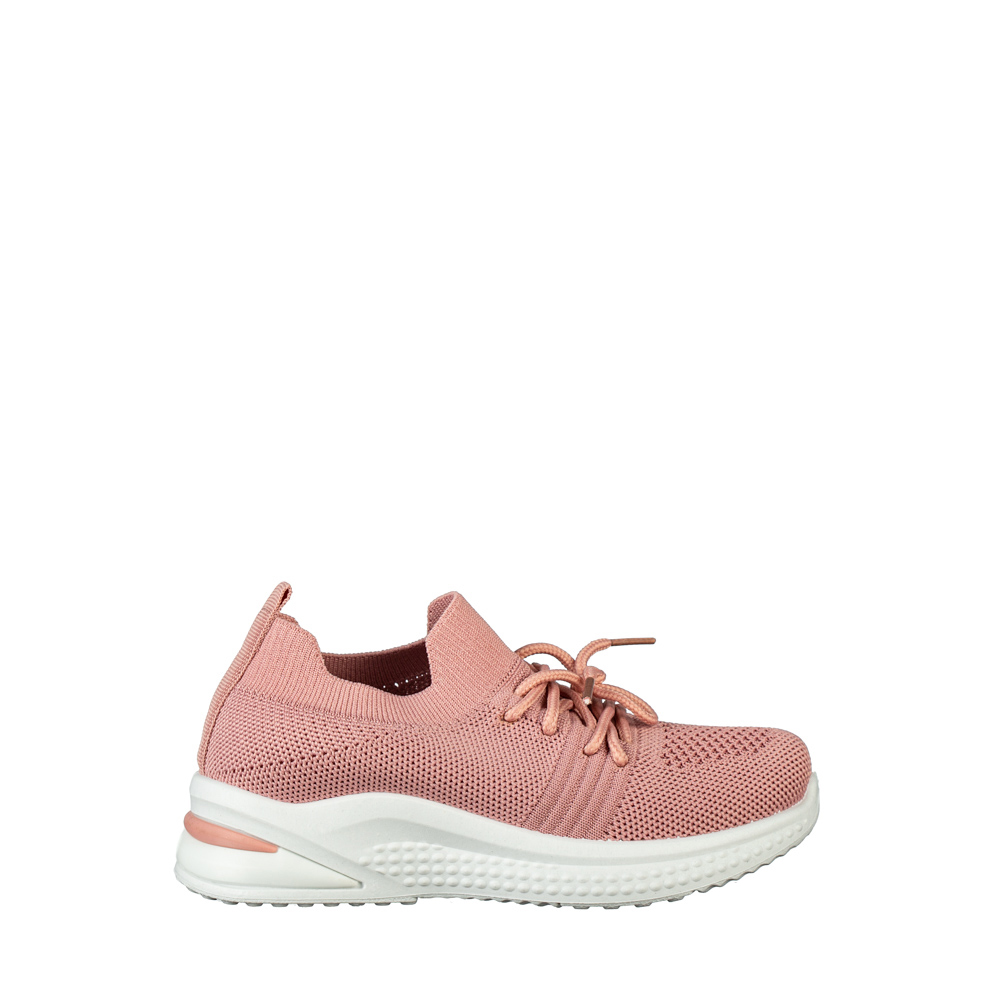 Pantofi sport copii roz din material textil Fantase